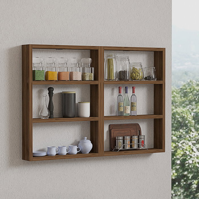 Hanah Home Hexa - Walnut